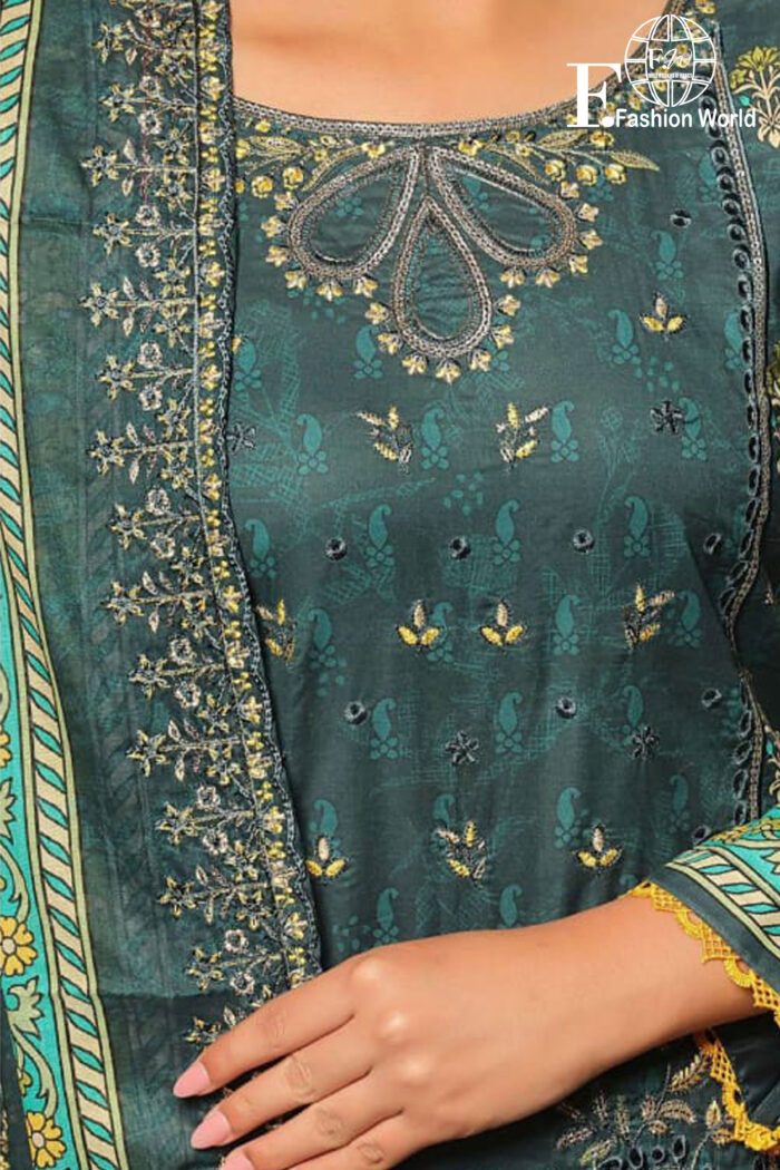 Unstitched 3 Piece Lawn Digital Print Chickenkaari
