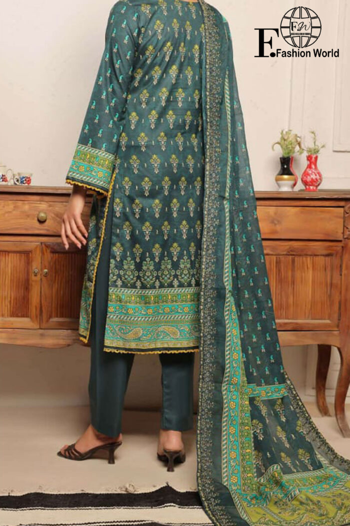 Unstitched 3 Piece Lawn Digital Print Chickenkaari