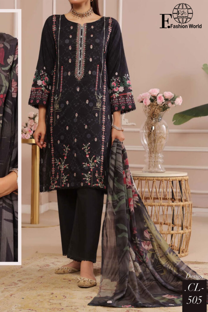 Unstitched 3 Piece Lawn Embroidered Collection