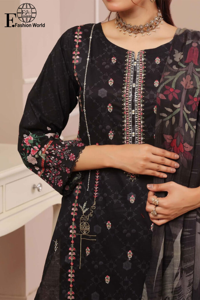 Unstitched 3 Piece Lawn Embroidered Collection