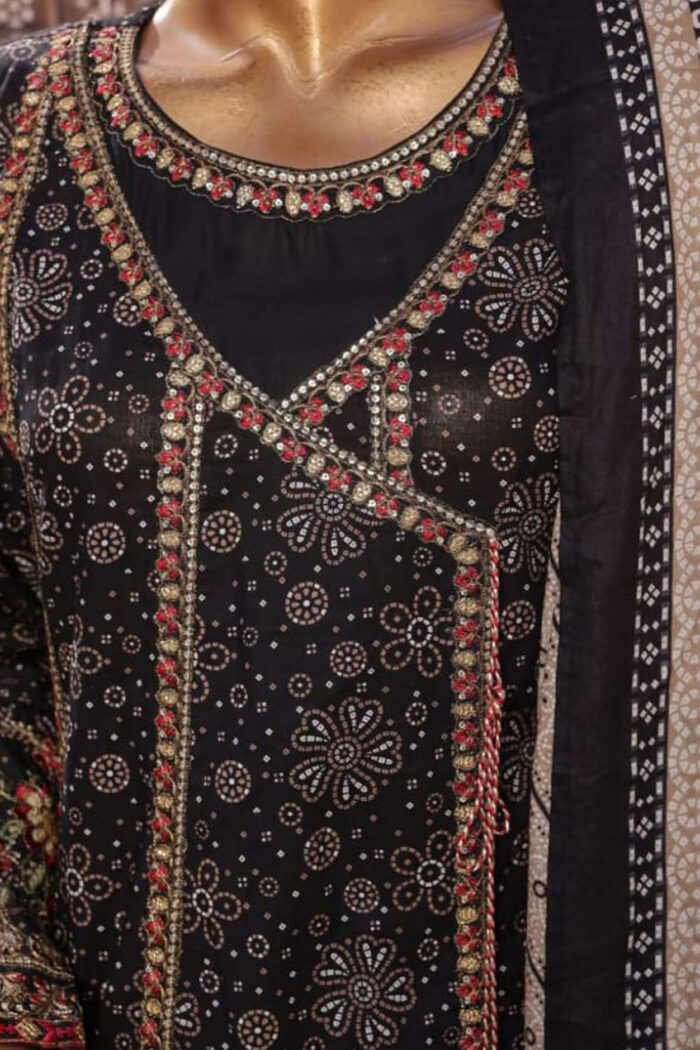 Luxury Embroidered Frock 3 PC