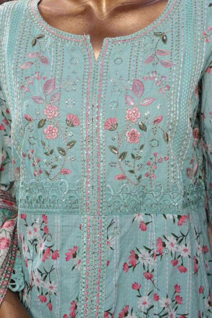 Luxury Embroidered Frock 3 PC