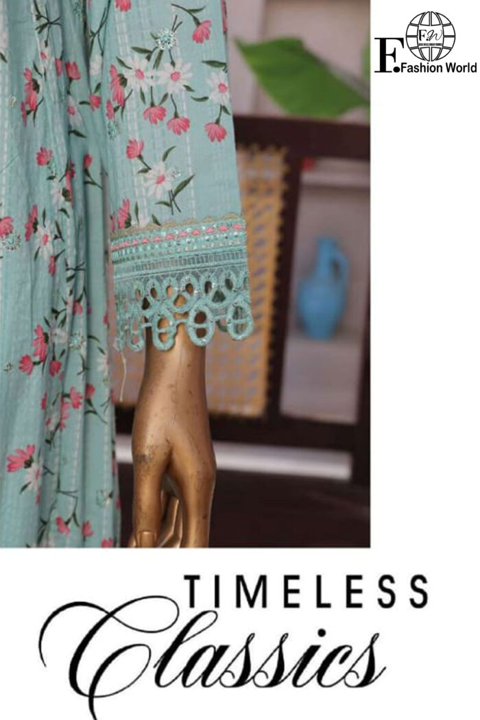 Luxury Embroidered Frock 3 PC