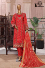 Luxury Embroidered Frock 3 PC