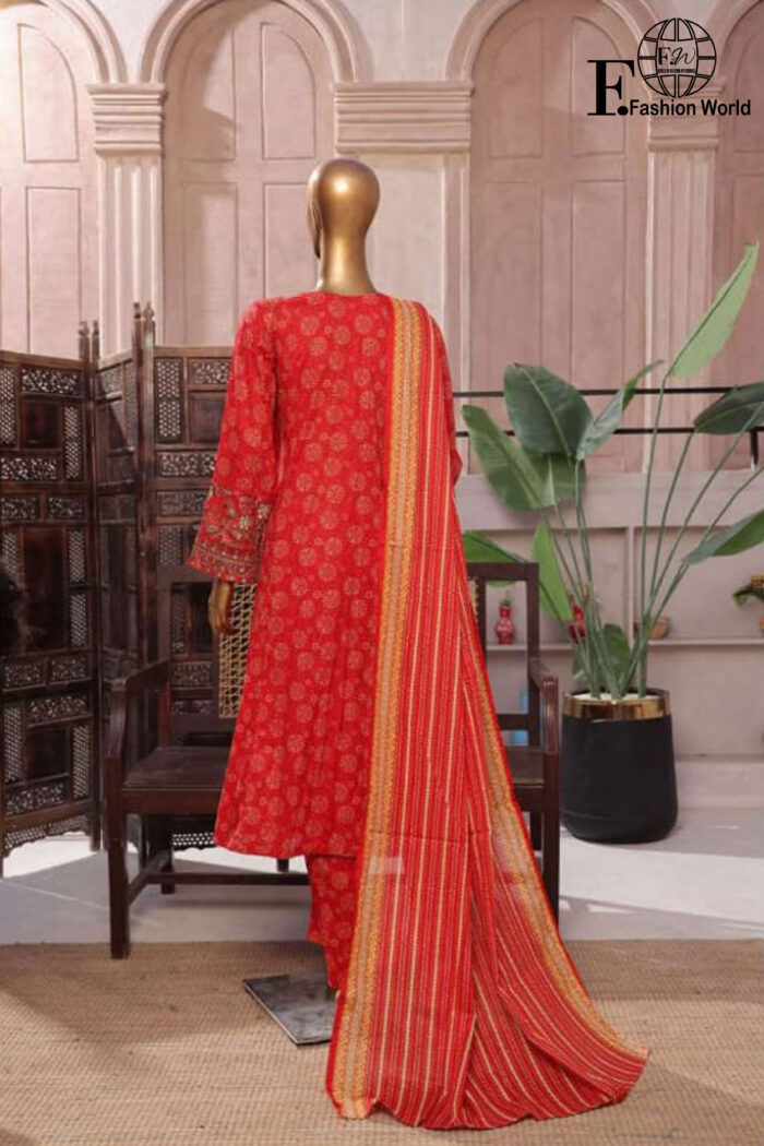 Luxury Embroidered Frock 3 PC