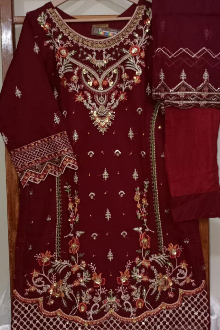 Organza Stitched 3 Piece