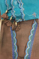 Organza Embroidered Stiched 2 Peice