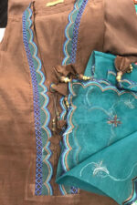 Organza Embroidered Stiched 2 Peice