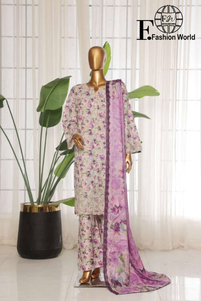White Chikan Kari ЗРc Сollection