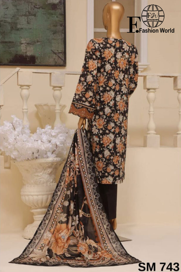 Exclusive Embroidered Lawn 3 PC Collection