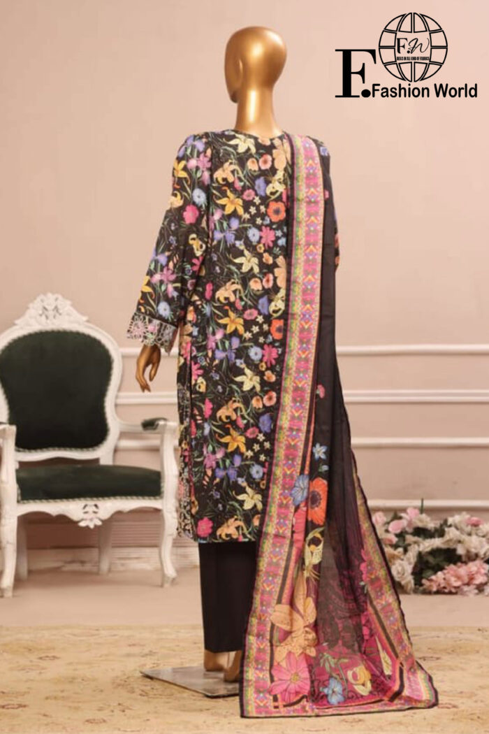 Exclusive Embroidered Lawn 3 PC Collection