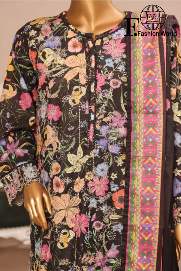Exclusive Embroidered Lawn 3 PC Collection