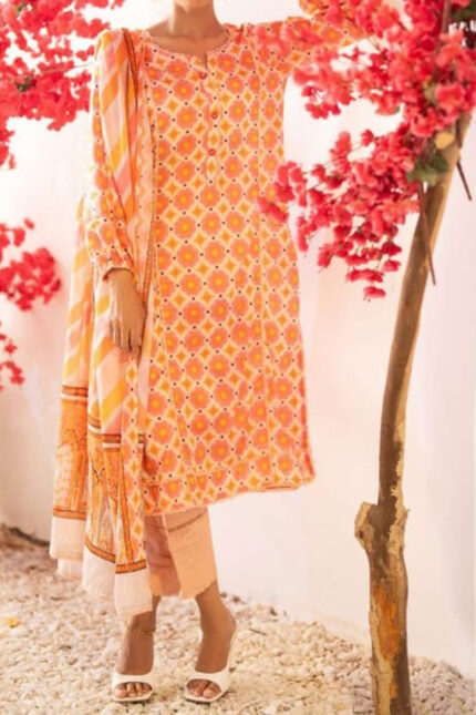 Unstitched 3 Piece Bana Dora Printed Lawn Collection
