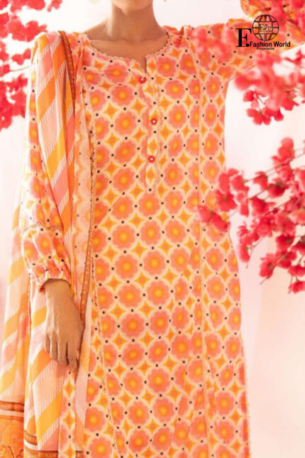 Unstitched 3 Piece Bana Dora Printed Lawn Collection
