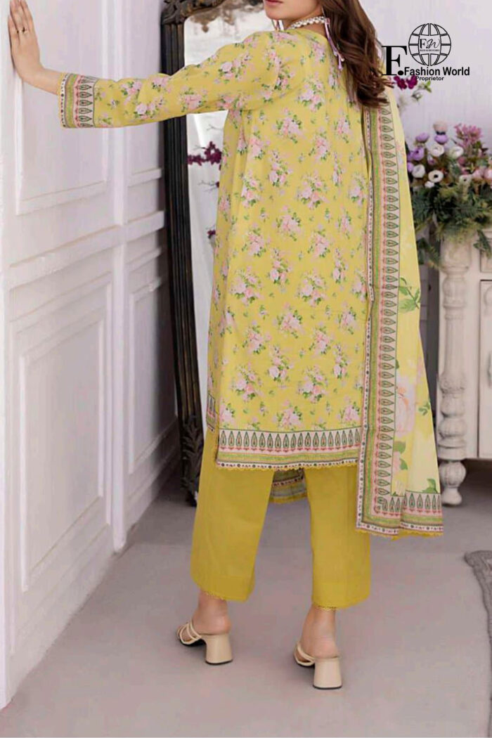 Unstitched 3 Piece Printed Lawn Collection