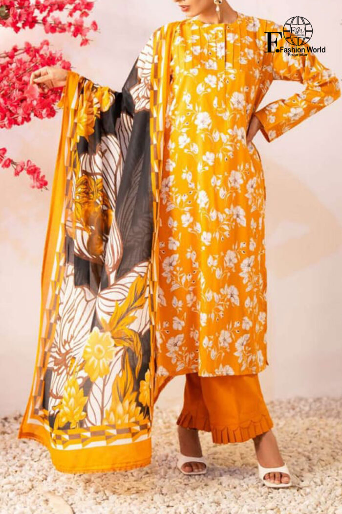 Unstitched 3 Piece Bana Dora Printed Lawn Collection