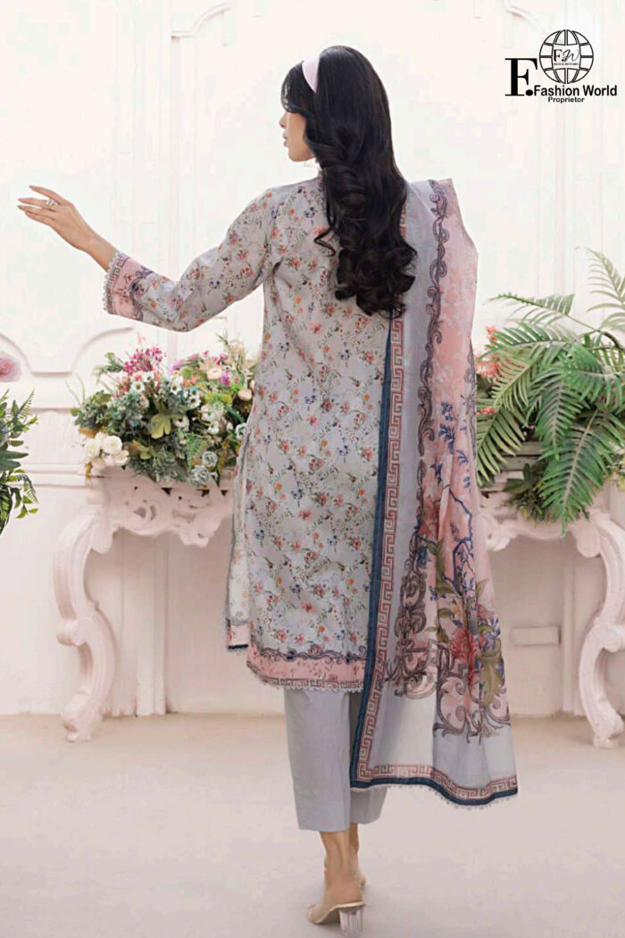 Unstitched 3 Piece Printed Lawn Collection