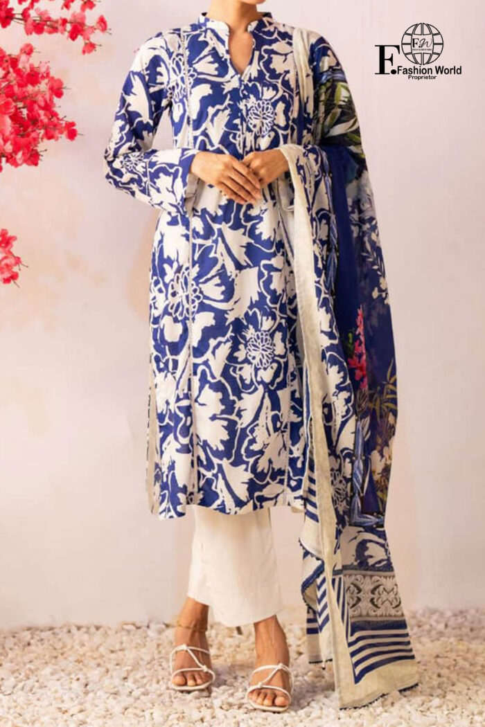 Unstitched 3 Piece Bana Dora Printed Lawn Collection