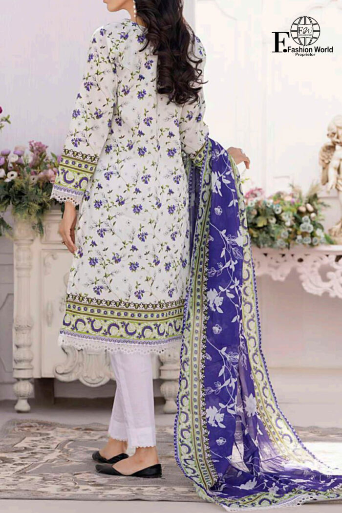 Unstitched 3 Piece Printed Lawn Collection