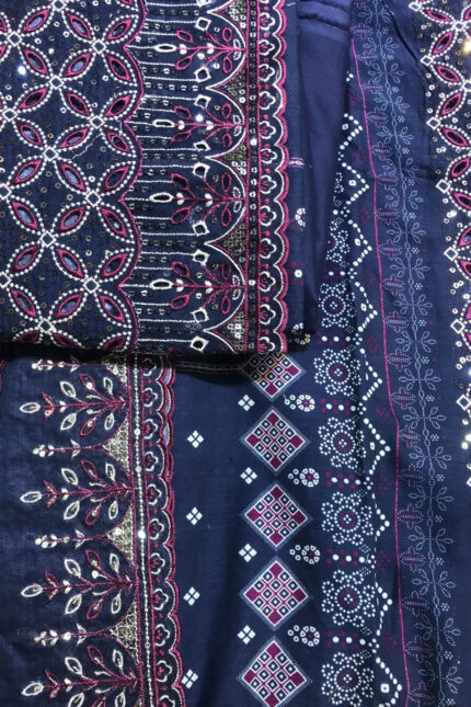 Unstitched 3 Piece Binsaeed Embroidery Collection