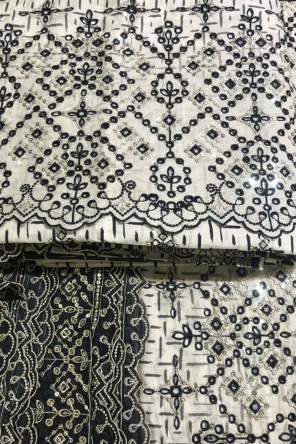 Unstitched 3 Piece Binsaeed Embroidery Collection