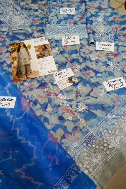 Unstitched 3 Piece Afrozeh Embroidered Collection