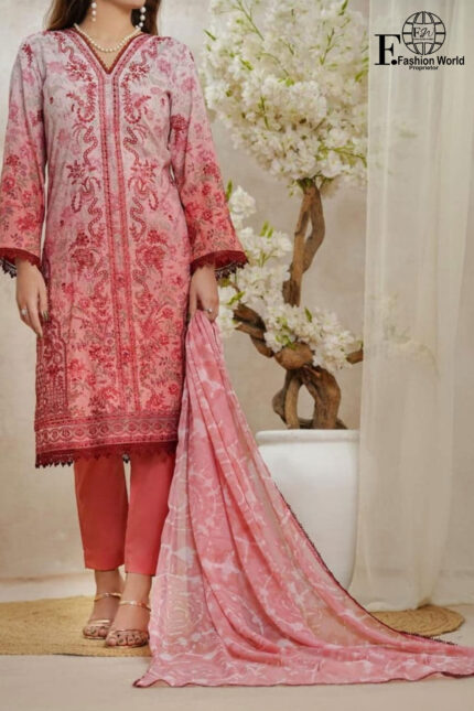 Unstitched 3 Piece Afrozeh Embroidered Collection