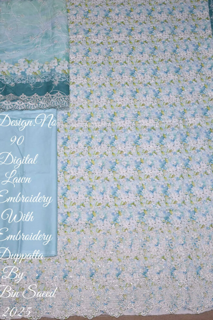 Unstitched 3 Piece Binsaeed Embroidery Collection