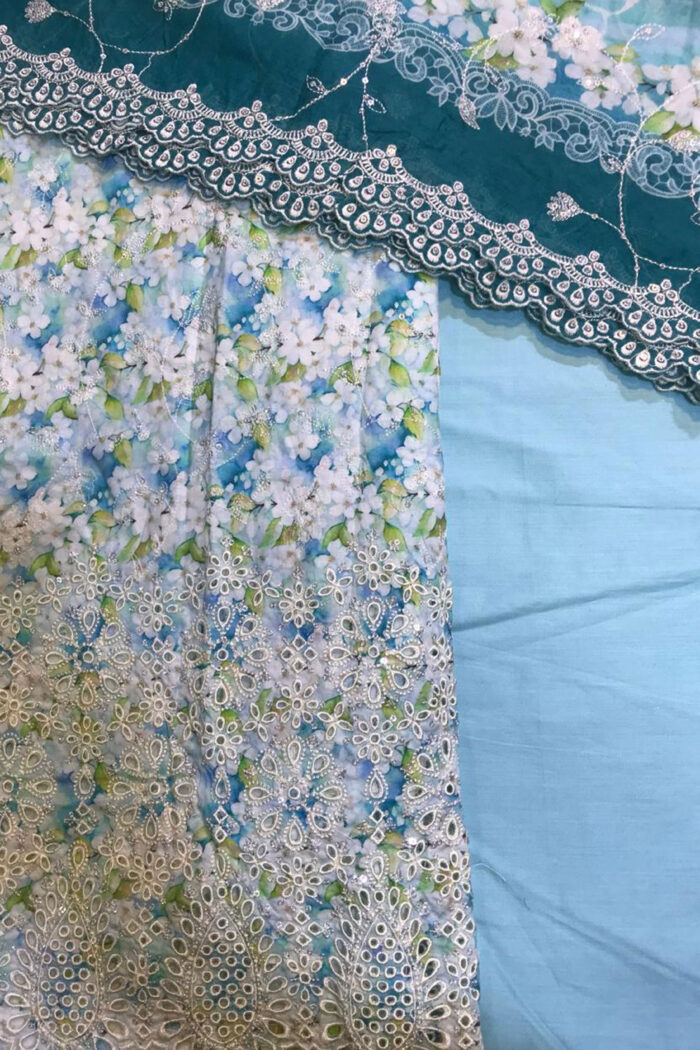 Unstitched 3 Piece Binsaeed Embroidery Collection