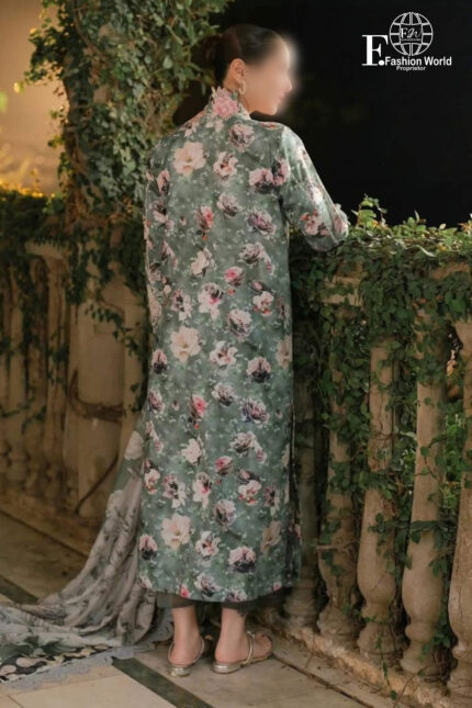 Unstitched 3 Piece Asfa & Nabeel Embroidered Collection