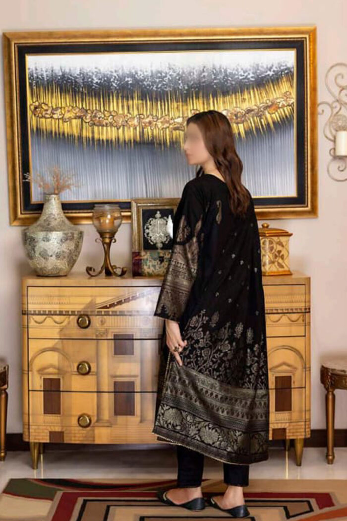 Unstitched 3 Piece Printed Lawn Jacquard