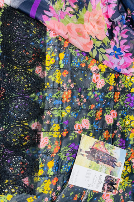Unstitched 3 Piece Maria.b ChikanKari Collection