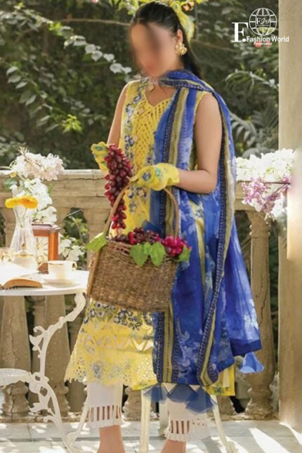 Unstitched 3 Piece Asfa & Nabeel Embroidered Collection