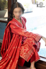 Unstitched 3 Piece Printed Lawn Jacquard