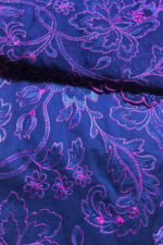 Unstitched 3 Piece Embroidery Bamber Shaffon Embroidery Dupatta
