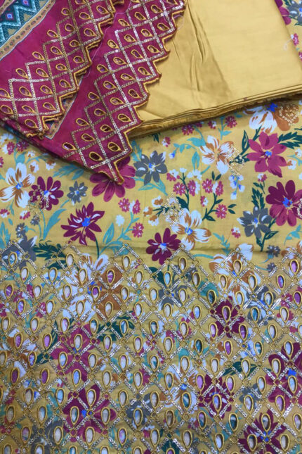 Unstitched 3 Piece Binsaeed Embroidery Collection
