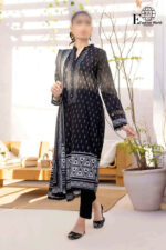 Unstitched 3 Piece Black & White Digital Premium Printed Lawn Collection