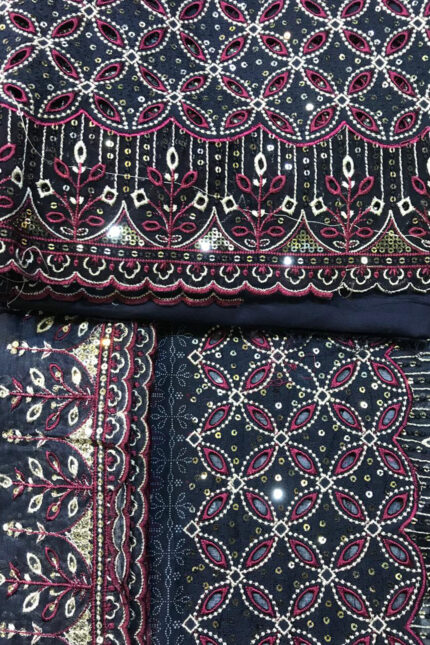 Unstitched 3 Piece Binsaeed Embroidery Collection