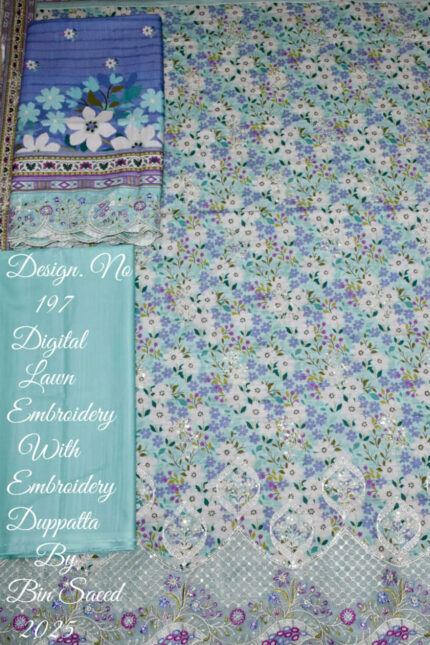 Unstitched 3 Piece Binsaeed Embroidery Collection