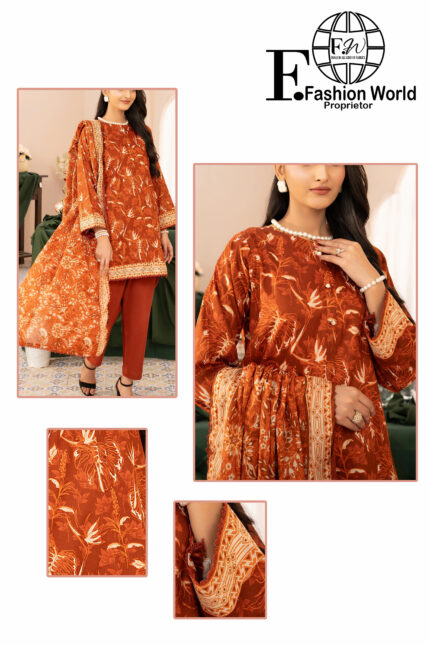 ZESH Premium Lawn Collection ’25 DROP-22 | Unstitched Printed – 3 Piece
