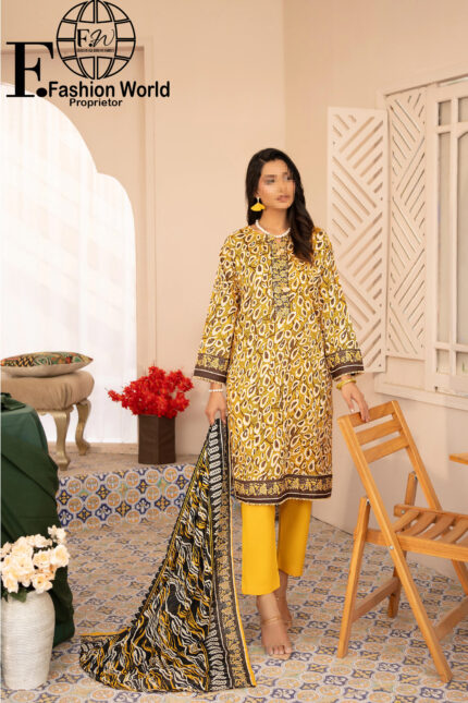 ZESH Premium Lawn Collection ’25 DROP-22 | Unstitched Printed – 3 Piece