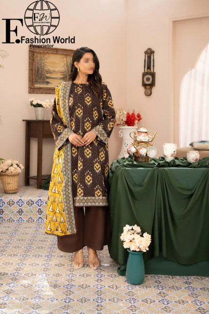 ZESH Premium Lawn Collection ’25 DROP-22 | Unstitched Printed – 3 Piece
