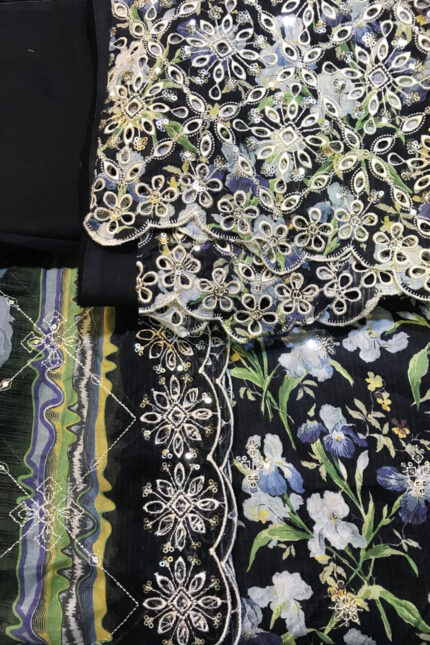 Unstitched 3 Piece Binsaeed Embroidery Collection