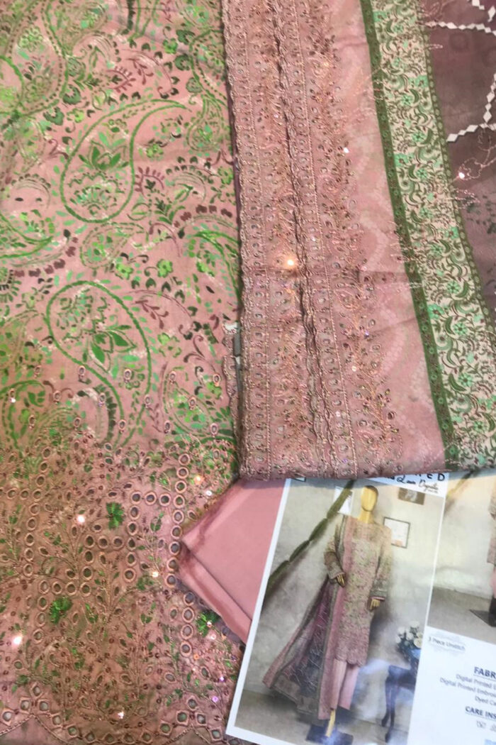 Unstitched 3 Piece Embroidered Cutwork Lawn Dupatta