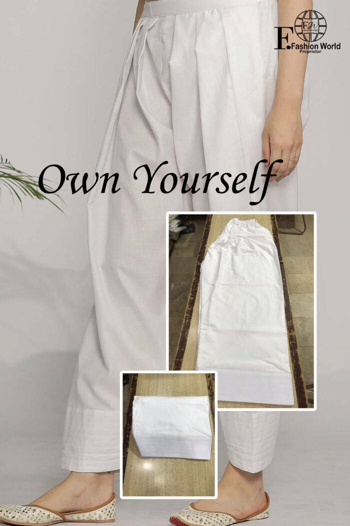 White Cotton Stuf Farshi Salwar