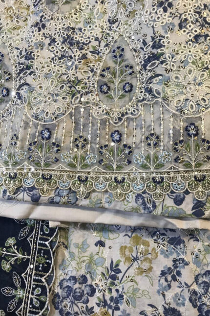 Unstitched 3 Piece Binsaeed Embroidery Collection