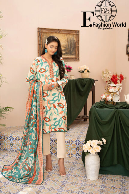 Unstitched Printed – 3 Piece