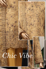 Unstitched 3 Piece Embroidered Cutwork Lawn Dupatta