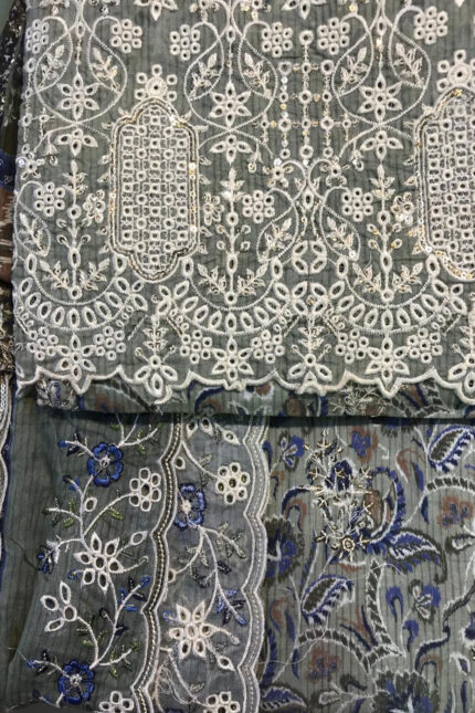 Unstitched 3 Piece Binsaeed Embroidery Collection