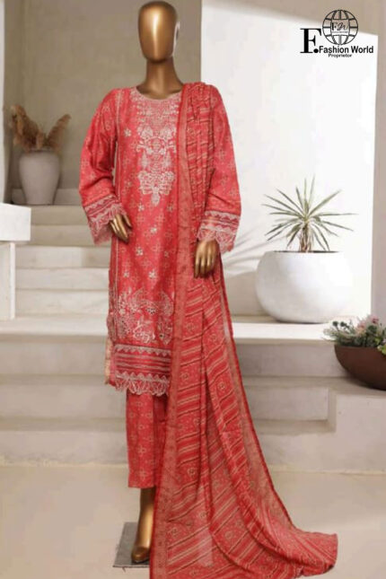 Exclusive Embroidered Lawn 3 PC Collection